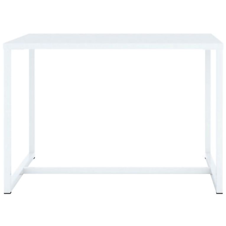 Tavolino da Salotto Bianco Forma Quadrato Colore Ripiano Bianco 67x67x46h cm, Materiale Piano in Legno Nobilitato - Lisese