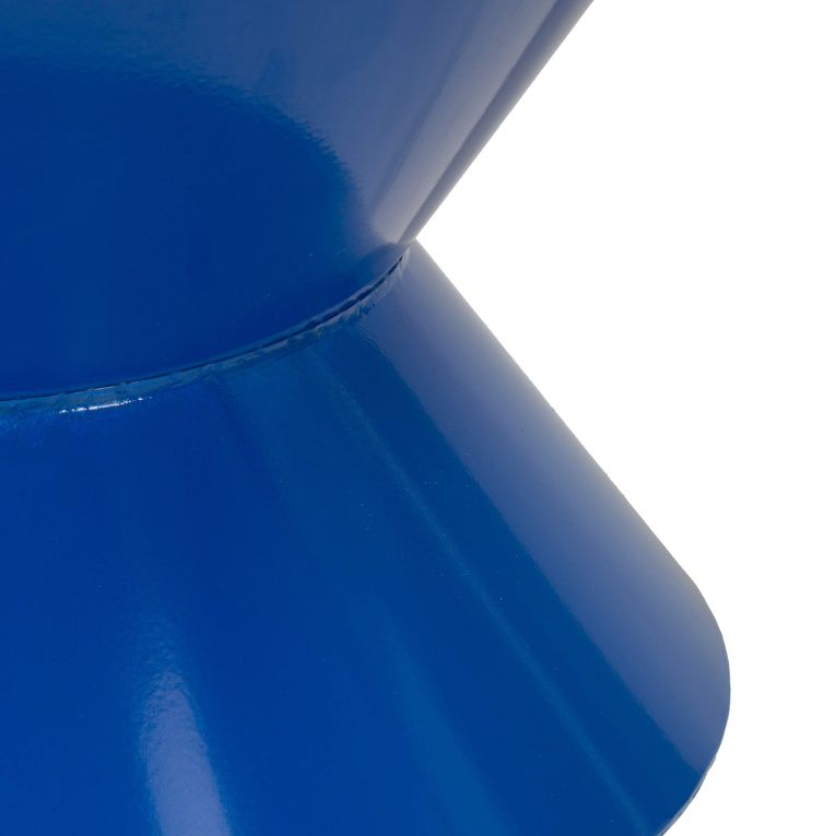 Tavolino da Salotto blu Design Moderno Forma Rotondo 38x38x45h cm, Colore Ripiano blu - Ilam