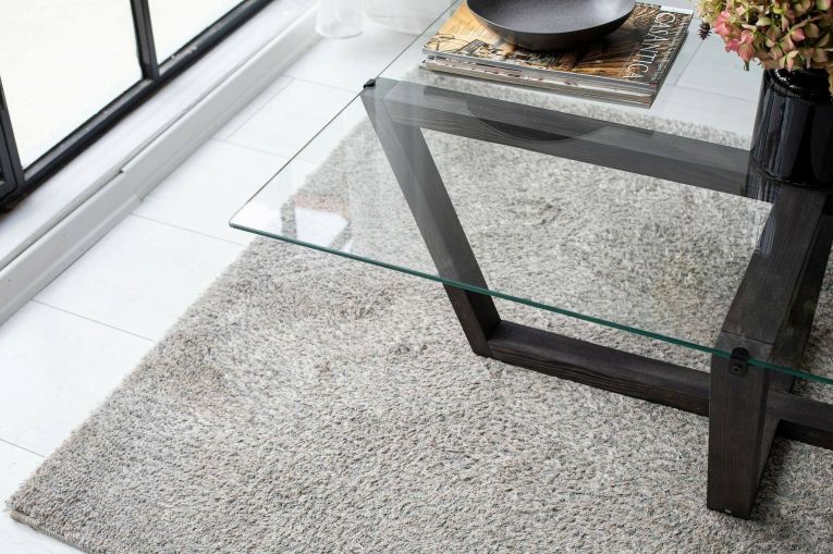 Tavolino da salotto Eunomia, Tavolo basso da soggiorno, Ripiano da caffè, Tavolino per divano, 105x65h35 cm, Antracite