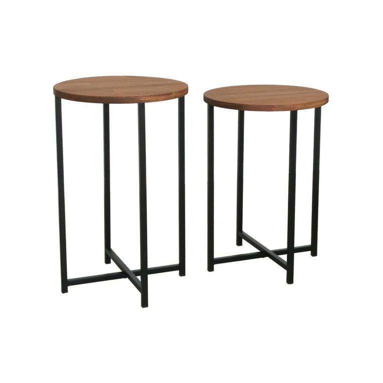 Tavolino da salotto Furud, Tavolo basso da soggiorno, Ripiano da caffè, Tavolino per divano, 70x35h55 cm, Quercia