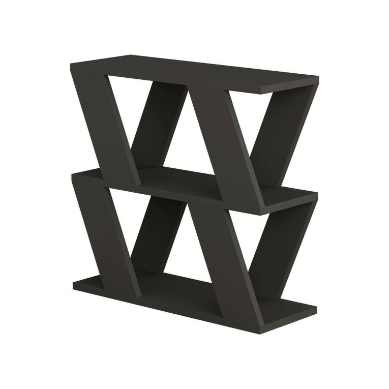 Tavolino da salotto geometrico antracite 60x22x57h cm - Beniamina