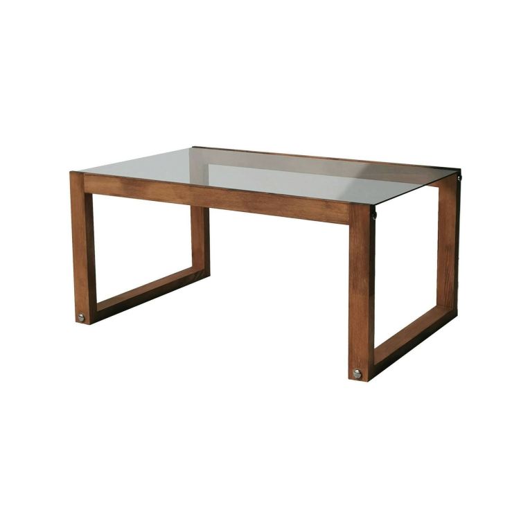 Tavolino da salotto Gomeisa, Tavolo basso da soggiorno, Ripiano da caffè, Tavolino per divano, 85x55h40 cm, Naturale