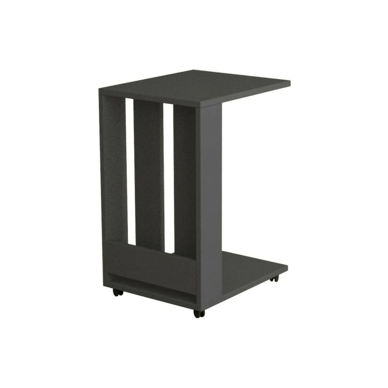 Tavolino da salotto Haldus, Tavolo basso da soggiorno, Ripiano da caffè, Tavolino per divano, 37x45h60 cm, Antracite