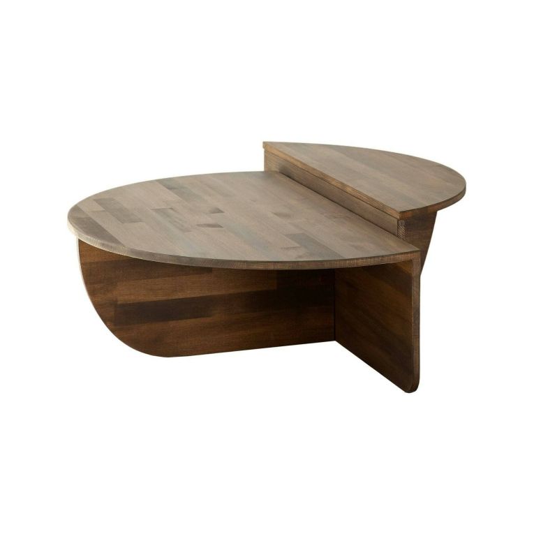 Tavolino da salotto irregolare noce 90x60x35h cm - Azim