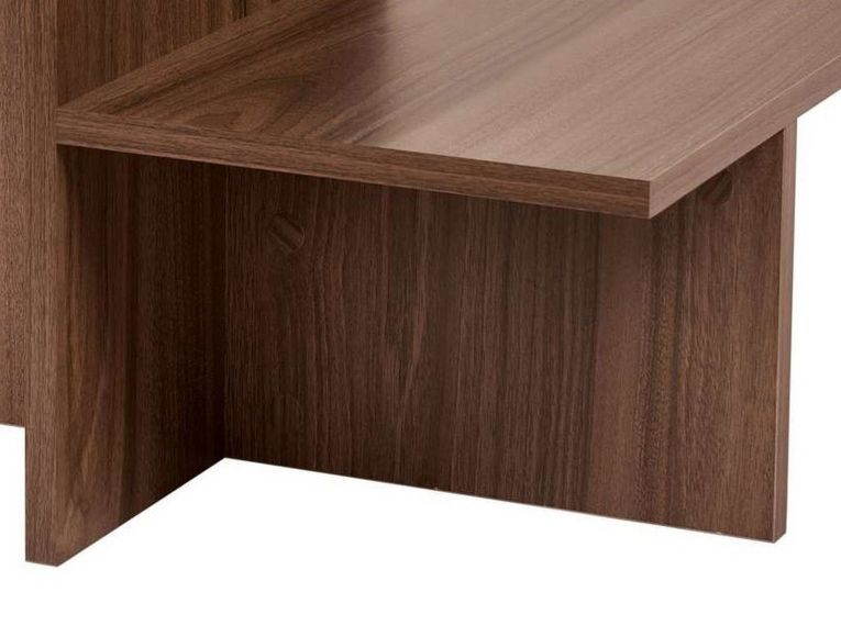Tavolino da Salotto Marrone Noce Forma Rettangolare Materiale Piano in Legno Nobilitato 80x40x40h cm, Colore Ripiano Marrone - Lomagna