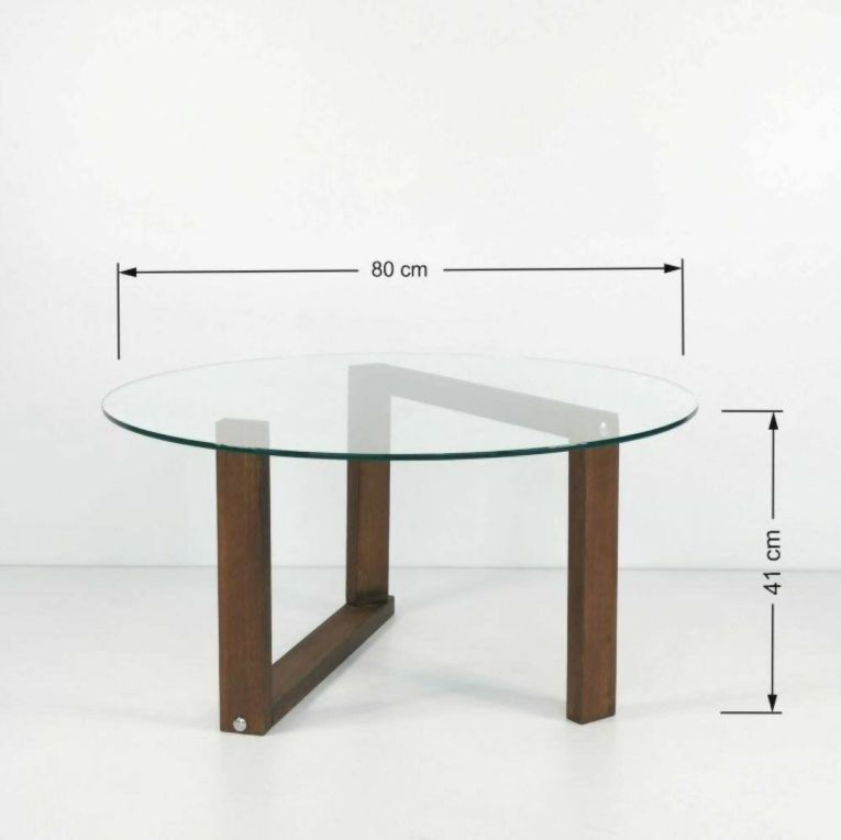 Tavolino da Salotto Marrone Noce Portariviste Forma Rettangolare 80x80x41h cm, Sfumatura Colore Struttura Noce - Ragia