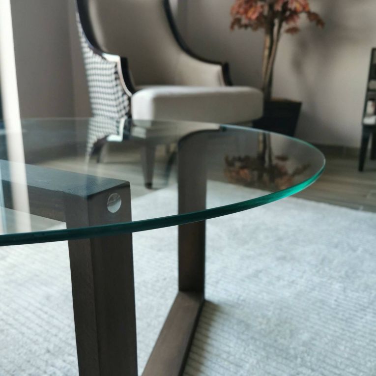Tavolino da Salotto Marrone Noce Portariviste Forma Rettangolare 80x80x41h cm, Sfumatura Colore Struttura Noce - Ragia