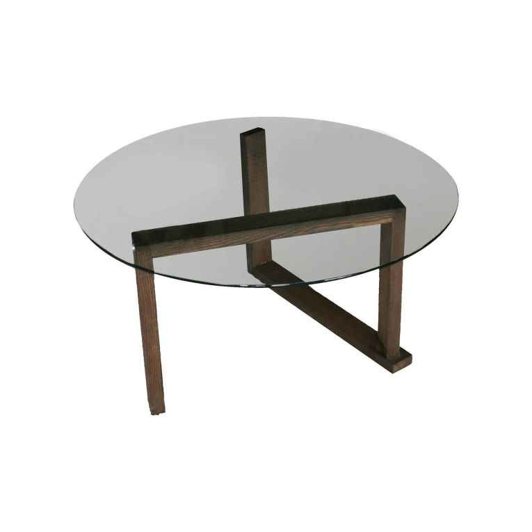 Tavolino da Salotto Marrone Noce Portariviste Forma Rettangolare 80x80x41h cm, Sfumatura Colore Struttura Noce - Ragia