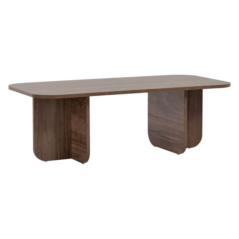 Tavolino da Salotto Marrone Quercia Forma Rettangolare Materiale Piano in Legno Nobilitato 120x60x41h cm, Colore Ripiano Marrone - Nomeva