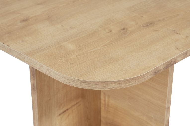 Tavolino da Salotto Marrone Rovere Chiaro Forma Rettangolare Materiale Piano in Legno Nobilitato 120x60x41h cm, Colore Ripiano Marrone - Nomeva