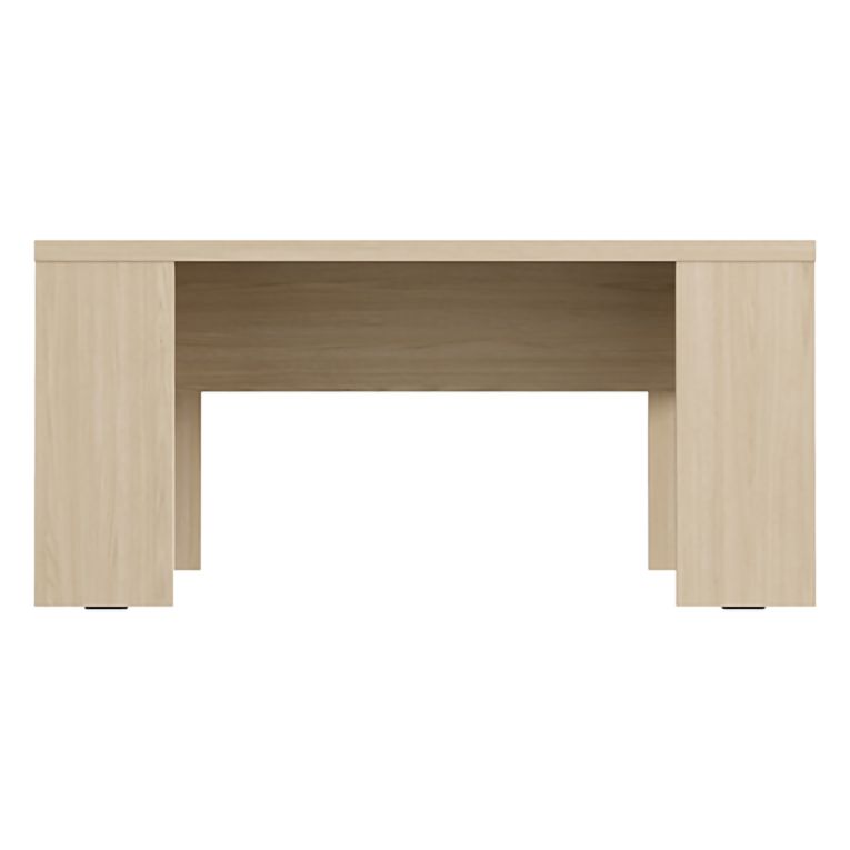 Tavolino da Salotto Marrone Rovere Forma Rettangolare Colore Ripiano Marrone 90x50x43h cm, Sfumatura Colore Struttura Rovere - Riposto