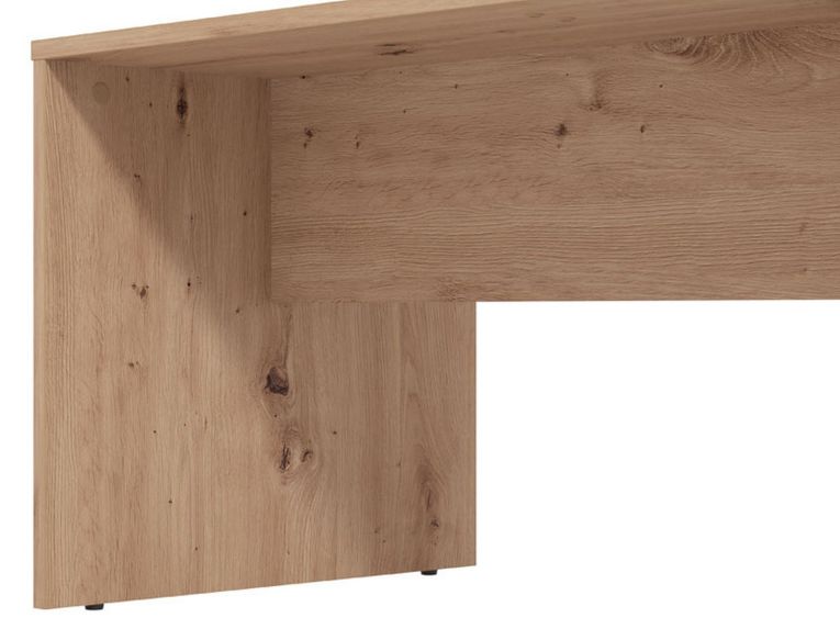 Tavolino da Salotto Marrone Rovere Nodi con Piedini un Vano 90x49.5x45.5h cm, Forma Rettangolare - Formia
