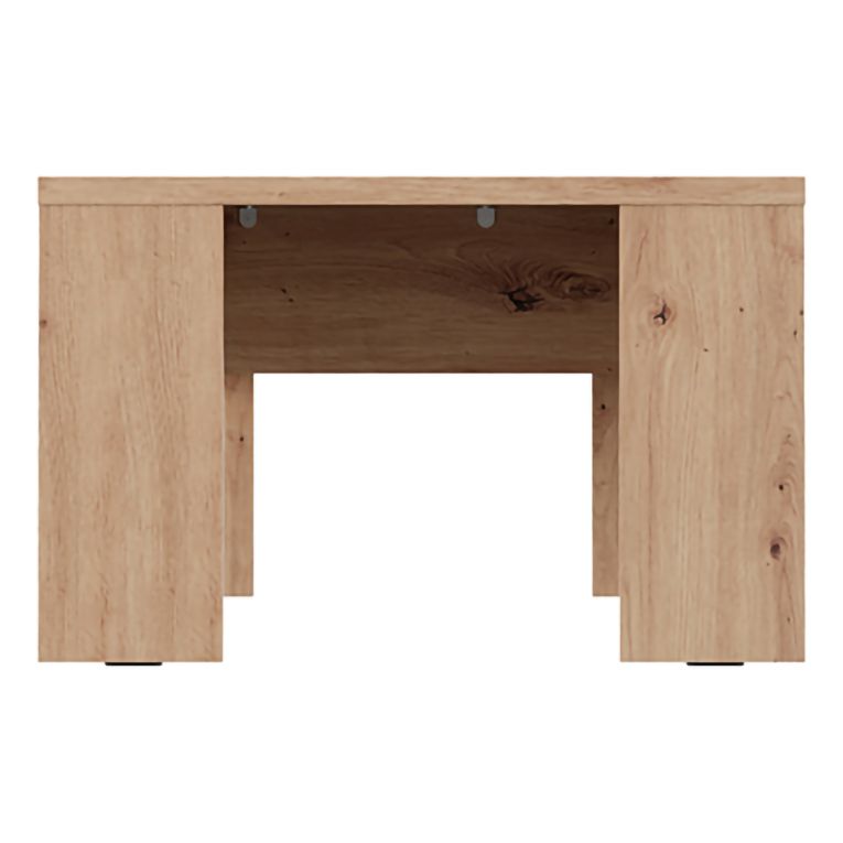 Tavolino da Salotto Marrone Rovere Nodi Forma Quadrato Colore Ripiano Marrone 67x67x43h cm, Sfumatura Colore Struttura Rovere Nodi - Magre