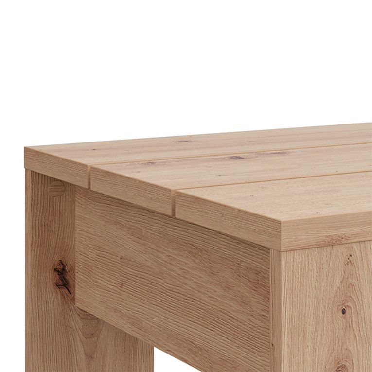 Tavolino da Salotto Marrone Rovere Nodi Forma Rettangolare Colore Ripiano Marrone 90x50x43h cm, Sfumatura Colore Struttura Rovere Nodi - Riposto