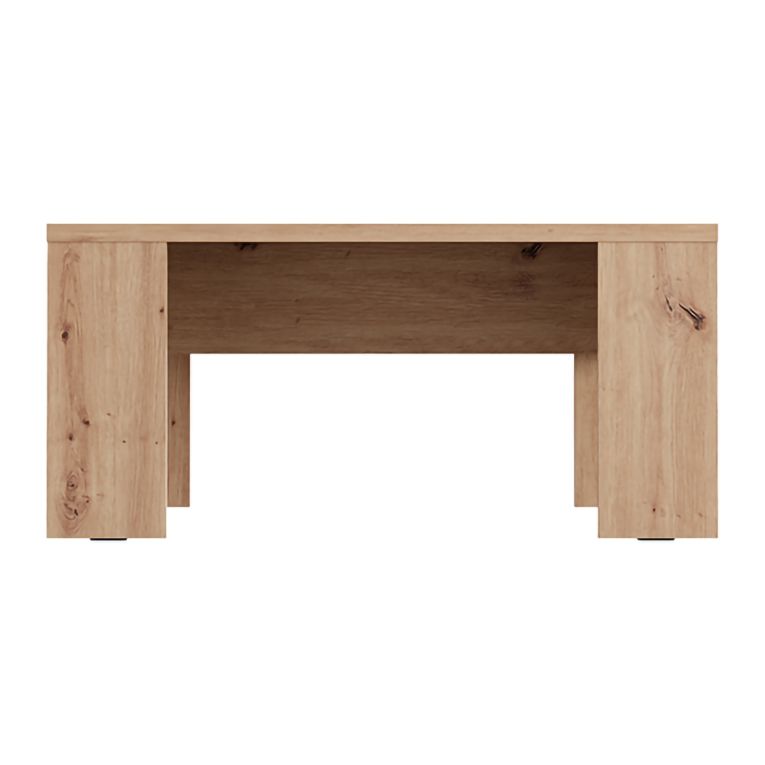 Tavolino da Salotto Marrone Rovere Nodi Forma Rettangolare Colore Ripiano Marrone 90x50x43h cm, Sfumatura Colore Struttura Rovere Nodi - Riposto