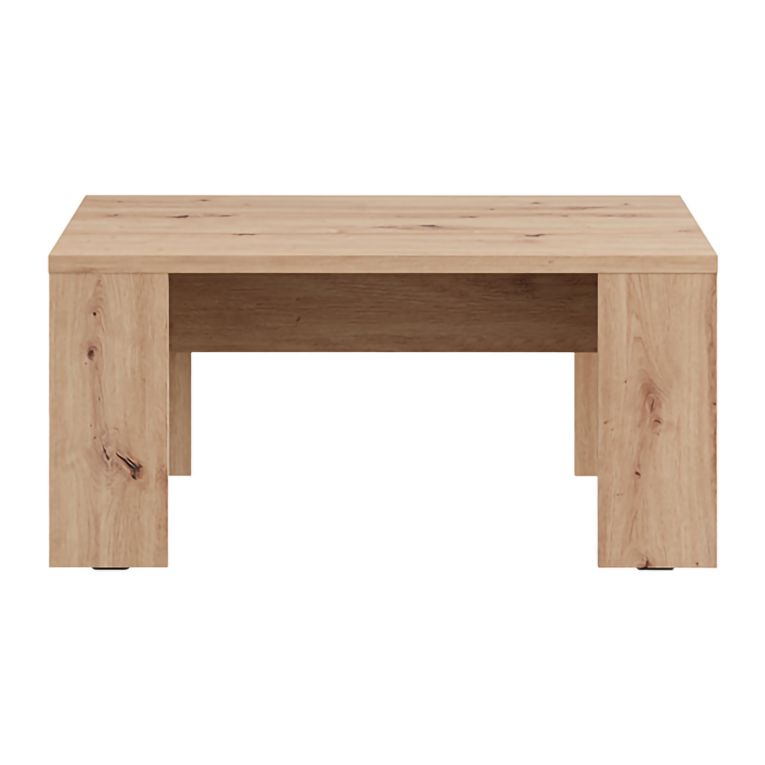 Tavolino da Salotto Marrone Rovere Nodi Forma Rettangolare Colore Ripiano Marrone 90x50x43h cm, Sfumatura Colore Struttura Rovere Nodi - Riposto