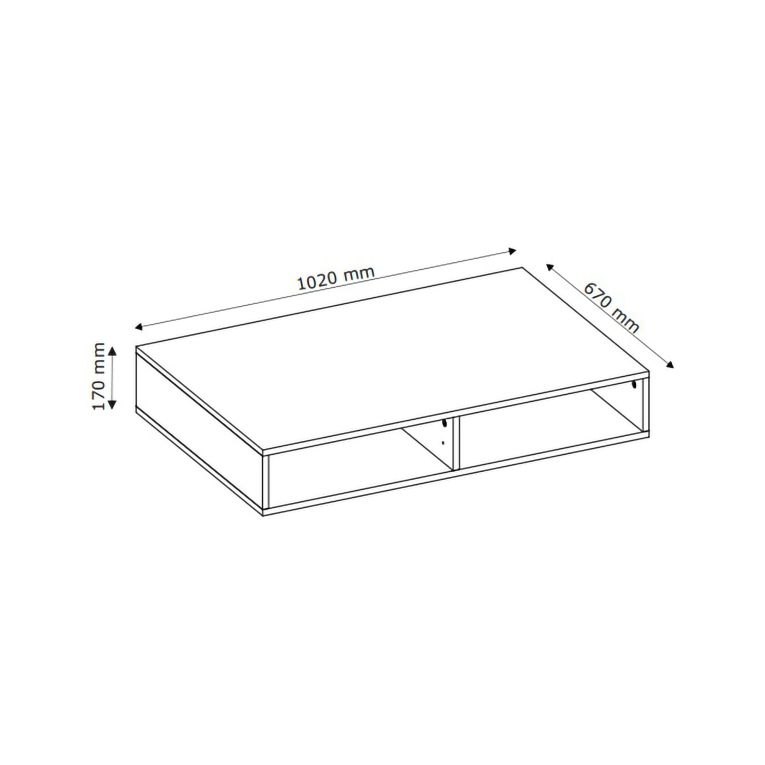 Tavolino da Salotto Marrone Rovere Nodi Nero 2 Cassetti Cassetti Effetto Rigato 102x67x32h cm, 2 Vani - Liparime