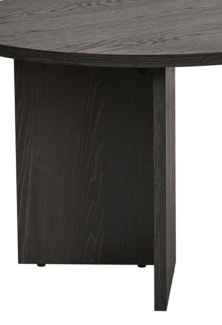 Tavolino da Salotto Nero Forma Rettangolare Materiale Piano in Legno Nobilitato 119x60x40h cm, Colore Ripiano Nero - Porcari