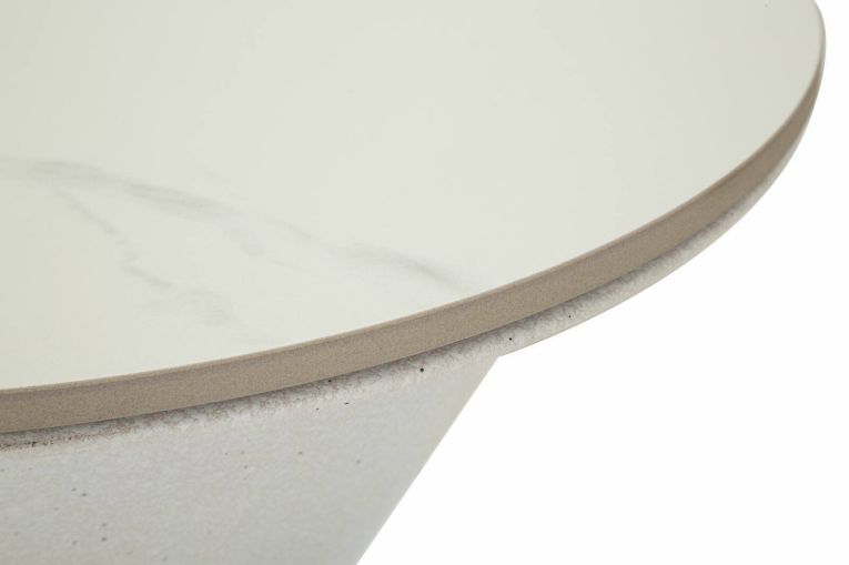 Tavolino da salotto Oreti, Tavolo basso da caffè, Portariviste per divano, Ripiano da soggiorno, 44x44 h63 cm, Bianco
