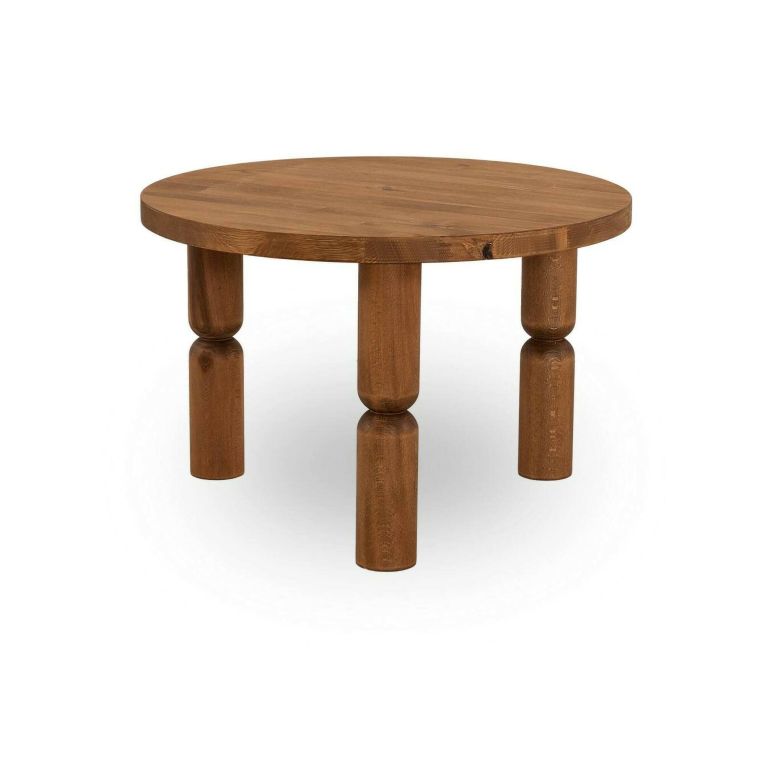 Tavolino da salotto Pallas, Tavolo basso da soggiorno, Ripiano da caffè, Tavolino per divano, 60x60h40 cm, Naturale