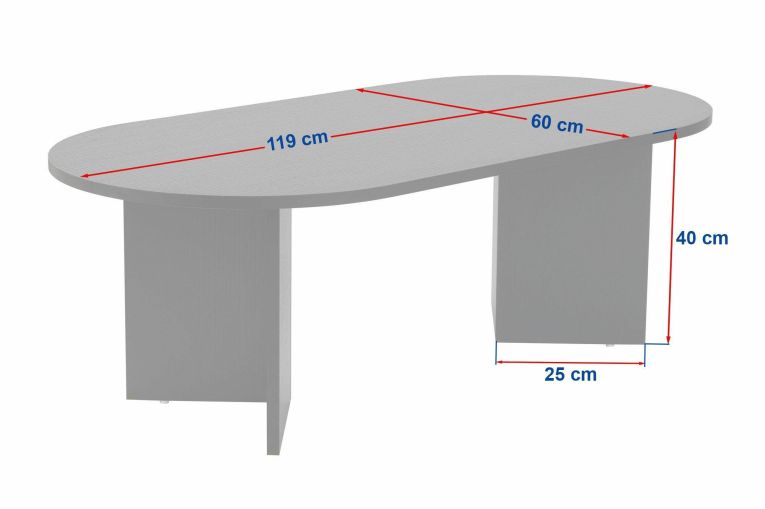 Tavolino da salotto Parrano, Tavolo basso da caffè, Portariviste per divano, Ripiano da soggiorno, 119x60 h40 cm, Noce