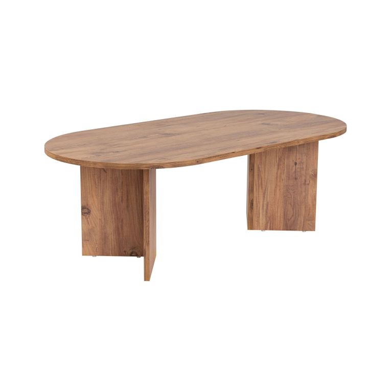 Tavolino da salotto Parrano, Tavolo basso da caffè, Portariviste per divano, Ripiano da soggiorno, 119x60 h40 cm, Pino