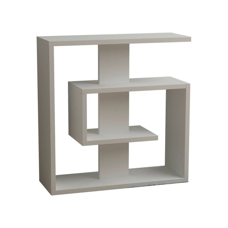 Tavolino da salotto Procyon, Tavolo basso da caffè, Portariviste per divano, Ripiano da soggiorno, 55x20 h57 cm, Bianco