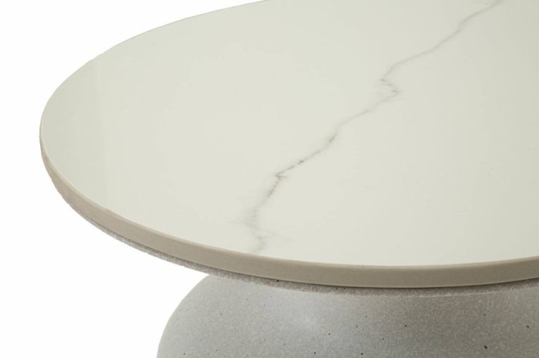 Tavolino da salotto Rakaia, Tavolo basso da caffè, Portariviste per divano, Ripiano da soggiorno, 40x40 h47 cm, Bianco