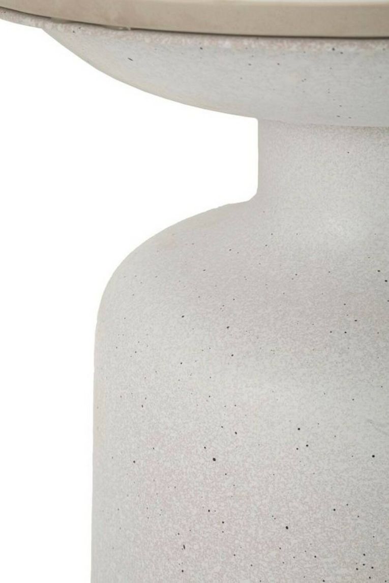 Tavolino da salotto Rakaia, Tavolo basso da caffè, Portariviste per divano, Ripiano da soggiorno, 40x40 h47 cm, Bianco