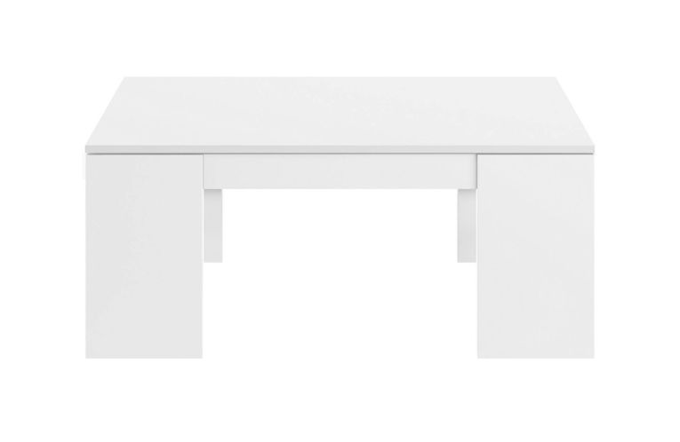 Tavolino da salotto rettangolare bianco lucido 100x43x50h cm - Almo