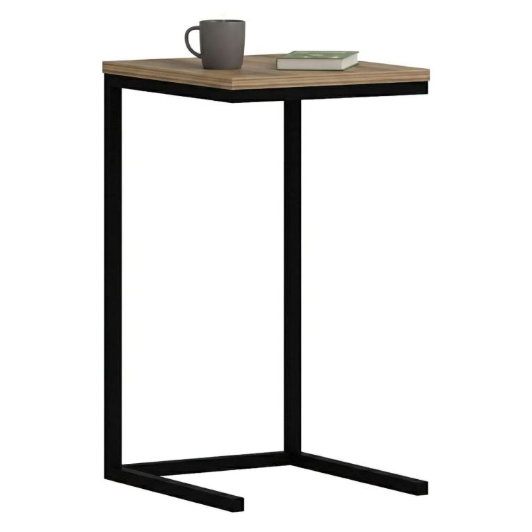 Tavolino da salotto rettangolare noce 35x40x65h cm - Tembin