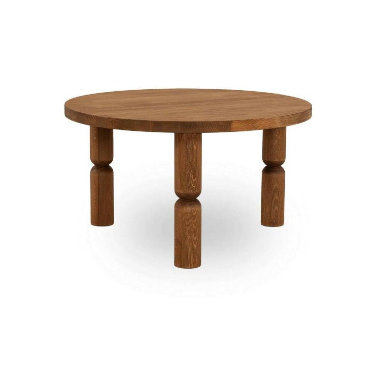 Tavolino da salotto Vesta, Tavolo basso da soggiorno, Ripiano da caffè, Tavolino per divano, 70x70h40 cm, Naturale