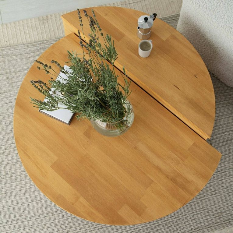 Tavolino salotto irregolare quercia 90x60x35h cm - Azim