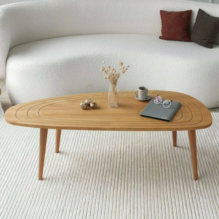 Tavolino salotto ovale rovere 115x50x38h cm - Eugenia