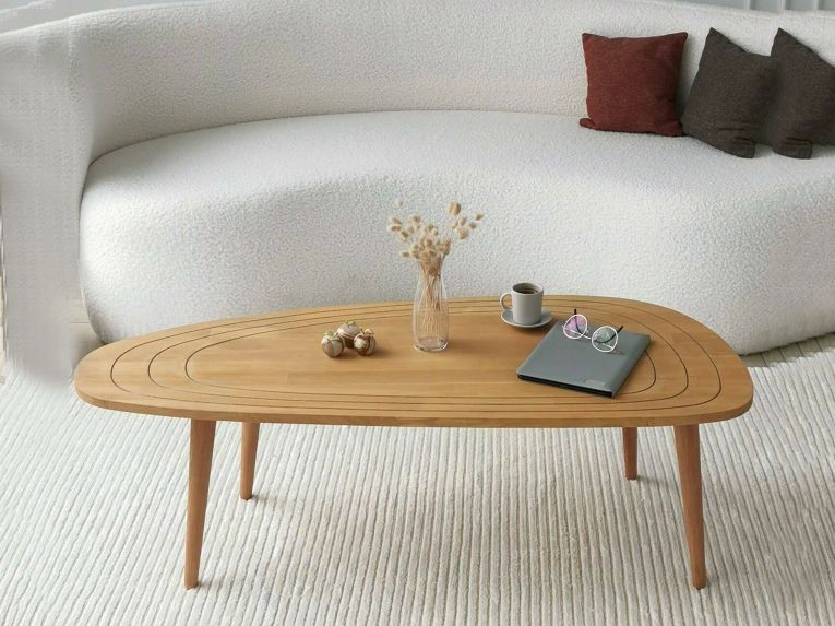 Tavolino salotto ovale rovere 115x50x38h cm - Eugenia