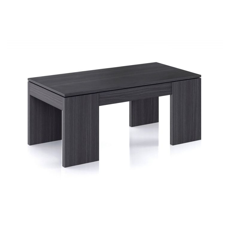 Tavolino salotto rettangolare grigio cenere 100x43x50h cm - Almo