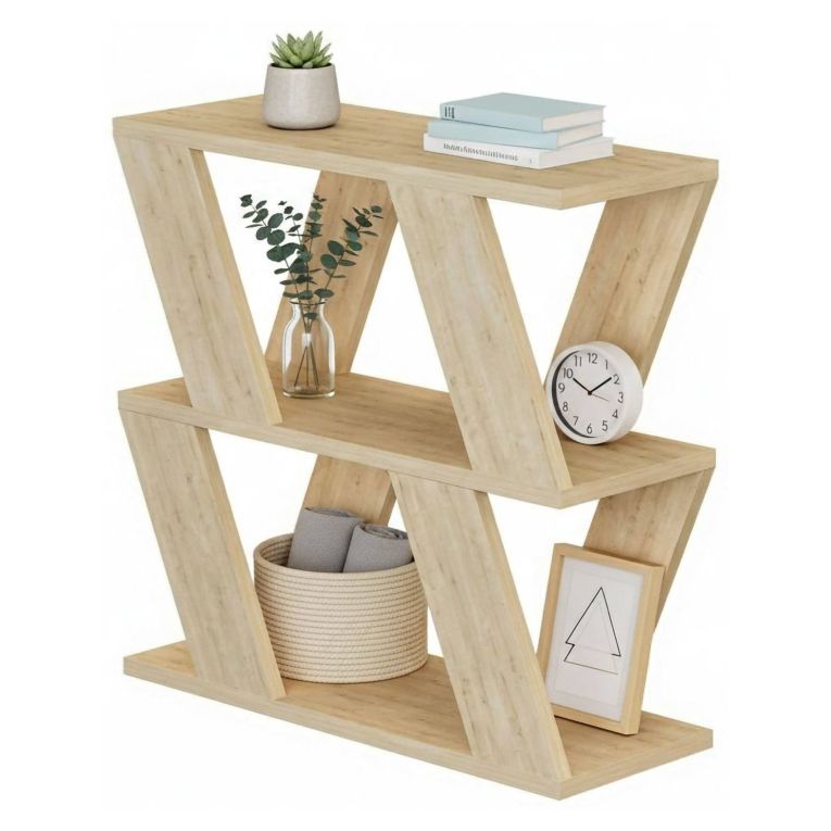 Tavolino soggiorno irregolare quercia 60x22x57h cm - Beniamina