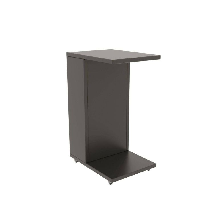 Tavolino soggiorno rettangolare antracite 30x40x63h cm - Blas