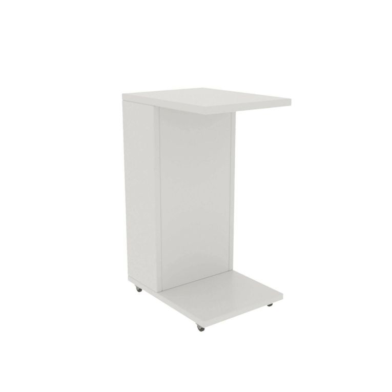 Tavolino soggiorno rettangolare bianco 30x40x63h cm - Blas