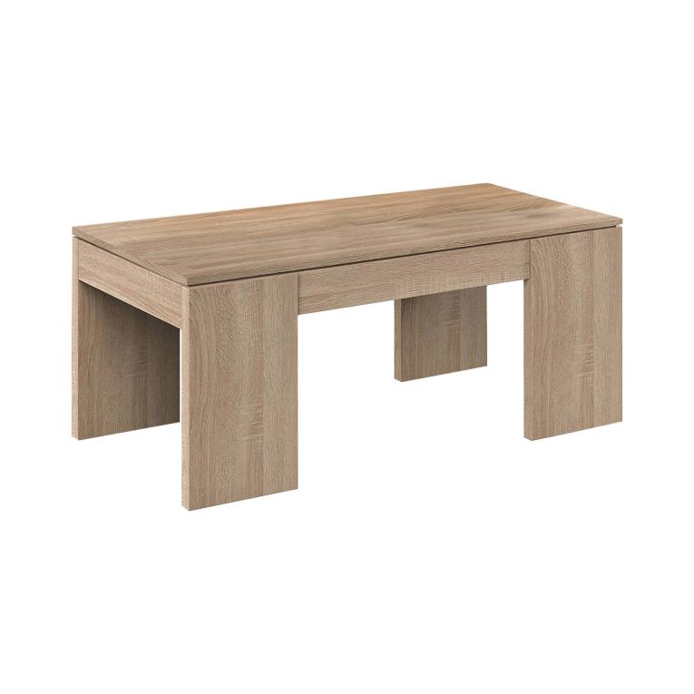 Tavolino soggiorno rettangolare rovere 100x43x50h cm - Almo