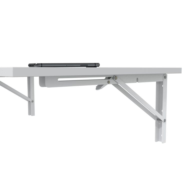 Tavolo a scomparsa Bianco un Posto Salvaspazio 78x50x21h cm, Forma Rettangolare - Grandate