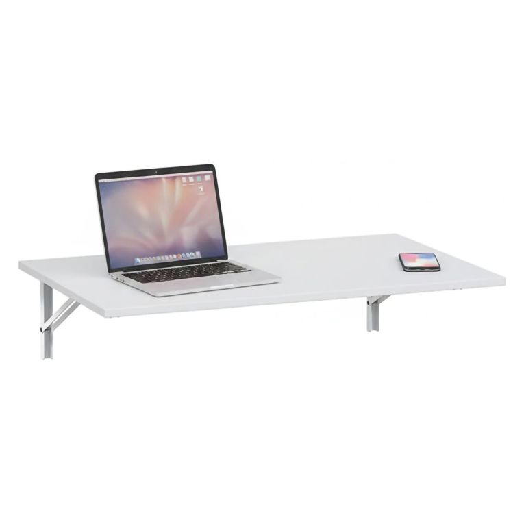 Tavolo a scomparsa Bianco un Posto Salvaspazio 78x50x21h cm, Forma Rettangolare - Grandate