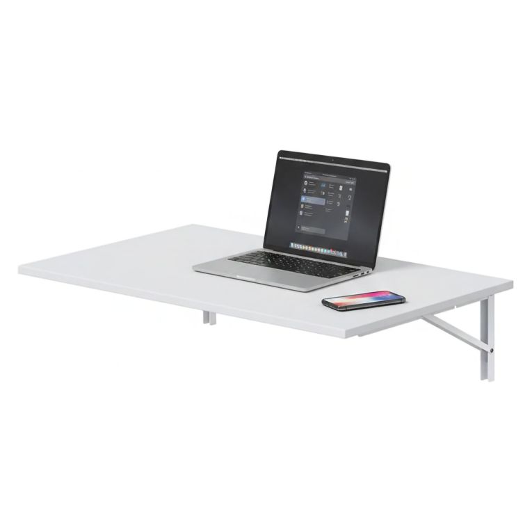 Tavolo a scomparsa Bianco un Posto Salvaspazio 78x50x21h cm, Forma Rettangolare - Grandate