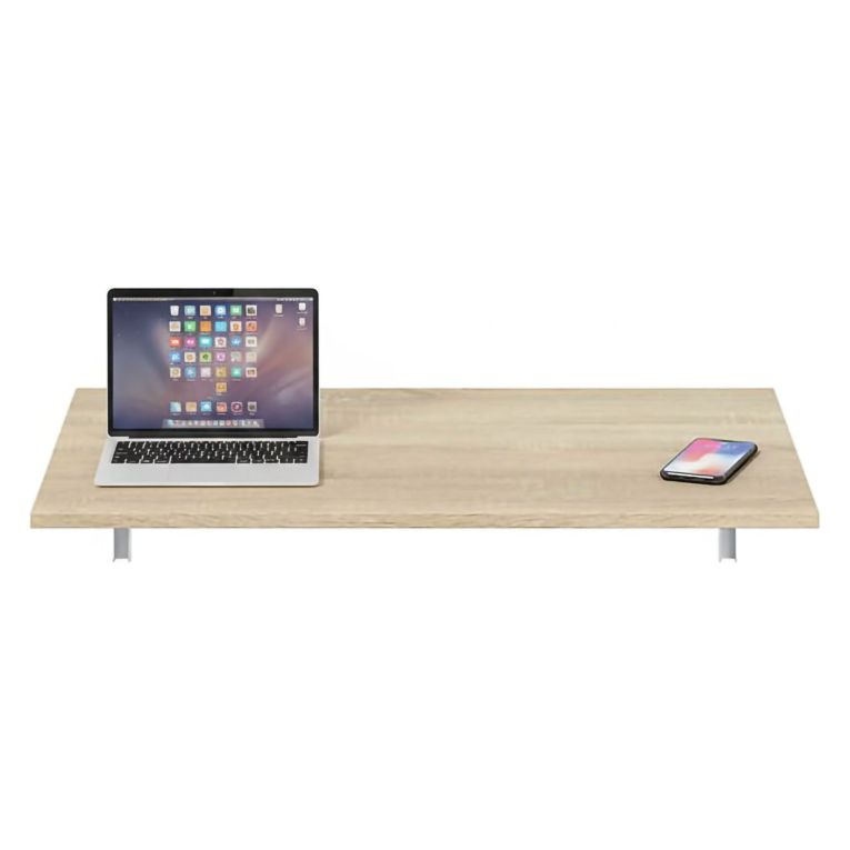 Tavolo a scomparsa Marrone Rovere Bianco un Posto Salvaspazio 78x50x21h cm, Forma Rettangolare - Grandate