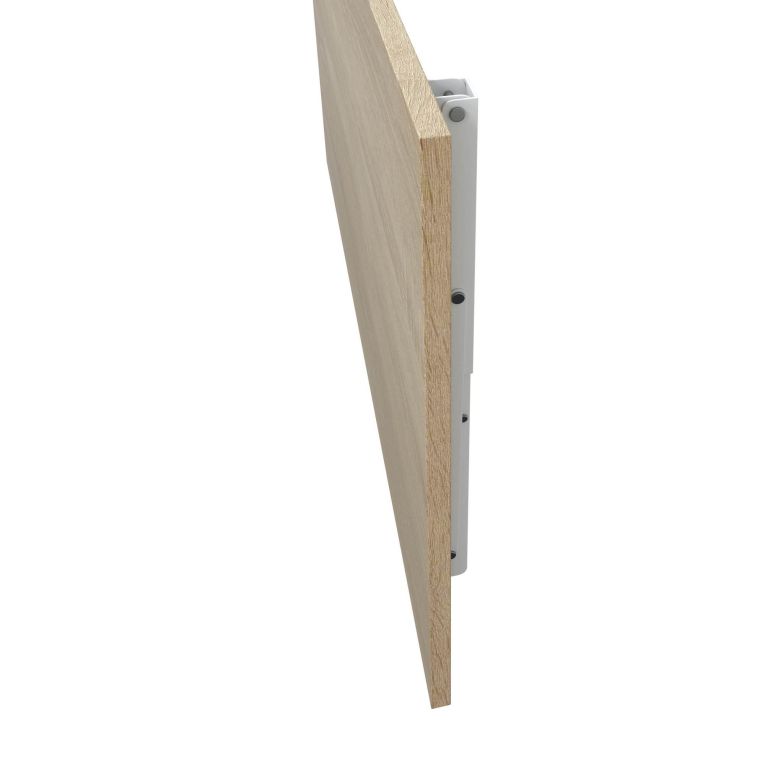 Tavolo a scomparsa Marrone Rovere Bianco un Posto Salvaspazio 78x50x21h cm, Forma Rettangolare - Grandate
