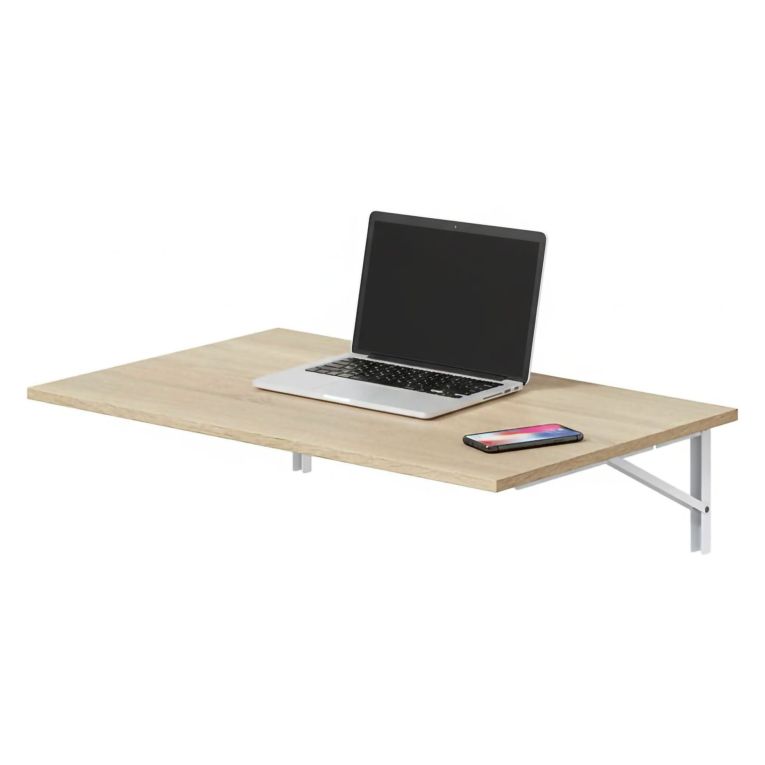 Tavolo a scomparsa Marrone Rovere Bianco un Posto Salvaspazio 78x50x21h cm, Forma Rettangolare - Grandate