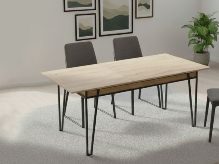 Tavolo allungabile 4-6 posti 170x80cm quercia - Terralba
