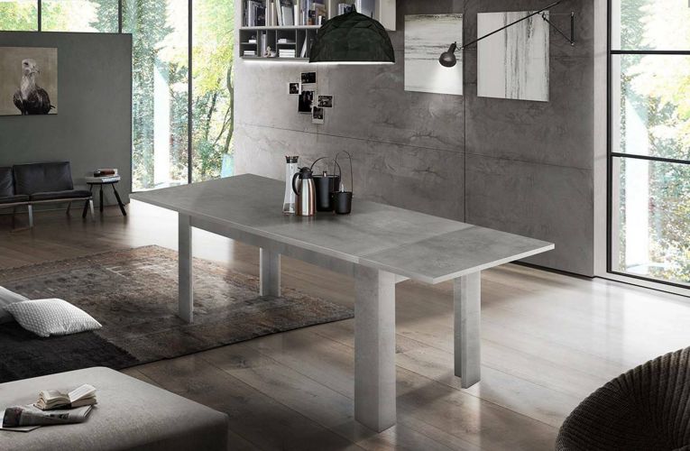 Tavolo allungabile 6-8 posti 120-170x90cm grigio - Avatar
