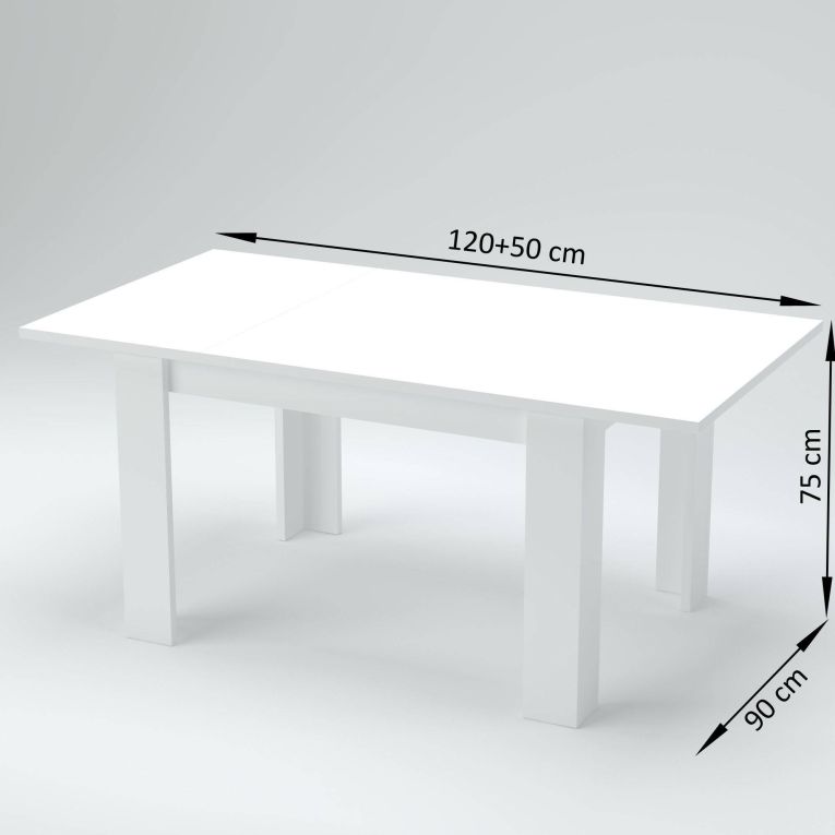 Tavolo allungabile 6-8 posti 120-170x90cm rovere - Avatar