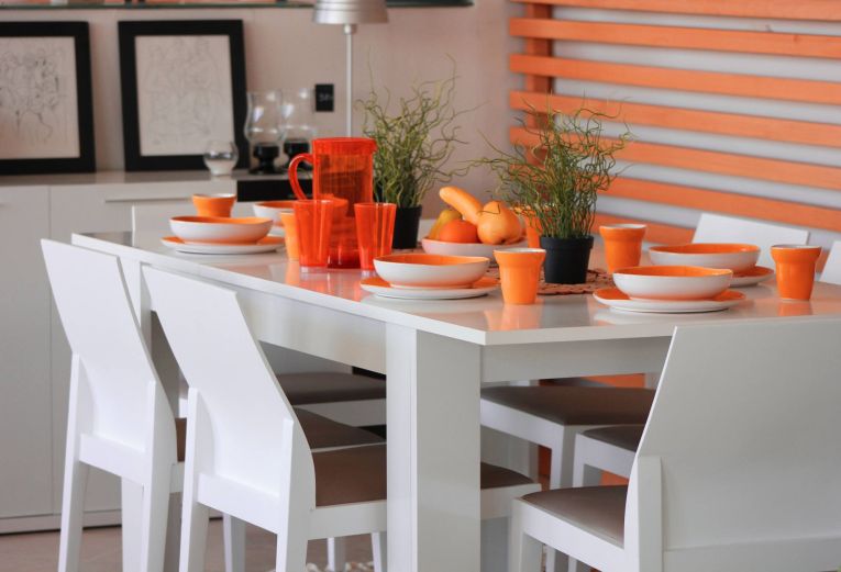 Tavolo allungabile 6-8 posti 140-190x90cm bianco - Abudula